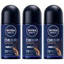 Nivea Men Deep Espresso Black Carbon Anti-Perspirant Deo, 1.7oz (Pack of 3)