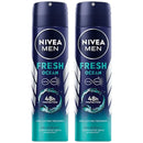 Nivea Men Fresh Ocean 48 Hour Deodorant Spray, 5oz (150ml) (Pack of 2)