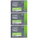 Dove Men+Care Extra Fresh Body & Face Bar Soap, 3.5oz (100g) (Pack of 3)