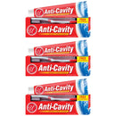 Anti-Cavity Fluoride Toothpaste - FREE Soft Toothbrush 6.4oz (181g) (Pack of 3)