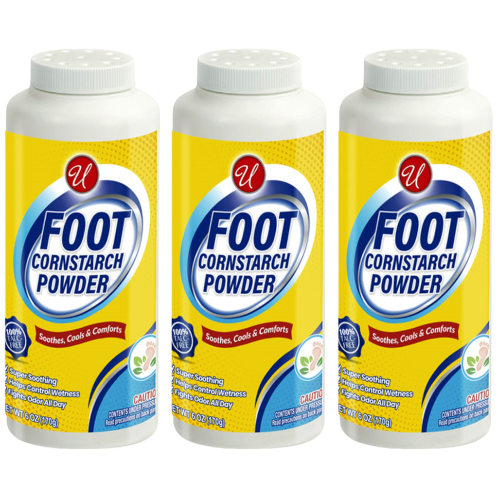 Foot Cornstarch Powder - Soothes, Cools, & Comforts!, 6oz. (170g) (Pac ...