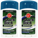 All Day Quick Stick Deodorant - Clean Fresh Scent, 2.25oz. (64g) (Pack of 2)