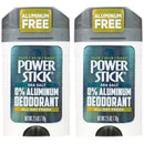 Power Stick Sea Salt 0% Aluminum All Day Fresh Deodorant, 2.5oz. (Pack of 2)