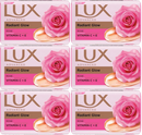 LUX Radiant Glow Bar Soap With Rose & Vitamin C + E, 75g (2.65oz) (Pack of 6)