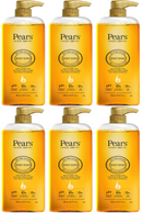 Pears Body Wash with Natural Oils - 98% Pure Glycerin, 16.9oz (500ml) (Pack of 6)