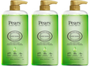 Pears Body Wash w/ Lemon Flower - 98% Pure Glycerin, 16.9oz (500ml) (Pack of 3)