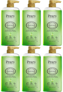 Pears Body Wash w/ Lemon Flower - 98% Pure Glycerin, 16.9oz (500ml) (Pack of 6)