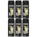 Axe Gold Oud Wood & Fresh Vanilla Deodorant Body Spray, 150ml (4oz) (Pack of 6)