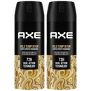 Axe Gold Temptation Exotic Spiced Fragrance Body Spray, 4oz (150ml) (Pack of 2)