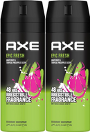 Axe Epic Fresh Grapefruit & Tropical Pineapple Body Spray 4oz 150ml (Pack of 2)