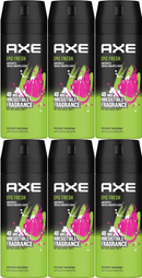 Axe Epic Fresh Grapefruit & Tropical Pineapple Body Spray 4oz 150ml (Pack of 6)