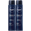 Nivea Men Deep Darkwood MaxxTech 72 Hour Spray, 6.76oz. (200ml) (Pack of 2)