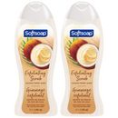 Softsoap Exfoliating Scrub Coconut Butter Scent Body Wash, 20oz (Pack of 2)