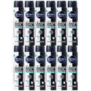 Nivea Men Black & White Invisible Fresh 72H Spray, 6.76oz. (200ml) (Pack of 12)