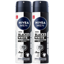 Nivea Men Black & White Invisible Original 72H Spray 6.76oz (200ml) (Pack of 2)