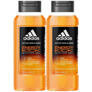 Adidas Energy Kick Shower Gel - Lemon Essential Oil, 8.4oz (250ml) (Pack of 2)