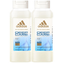 Adidas Deep Care Shower Gel - Vegan Formula, 8.4oz (250ml) (Pack of 2)