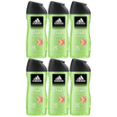 Adidas Active Start Shower Gel 3-in-1 Body Hair Face, 8.4oz (250ml) (Pack of 6)