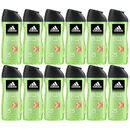 Adidas Active Start Shower Gel 3-in-1 Body Hair Face, 8.4oz (250ml) (Pack of 12)