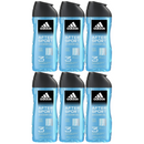 Adidas After Sport Shower Gel 3-in-1 Body Hair Face, 8.4oz (250ml) (Pack of 6)
