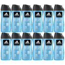 Adidas After Sport Shower Gel 3-in-1 Body Hair Face, 8.4oz (250ml) (Pack of 12)