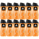 Adidas Power Booster Shower Gel 3-in-1 Body Hair Face 8.4oz (250ml) (Pack of 12)