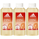 Adidas Energy Kick Shower Gel - Orange Essential Oil 13.5oz (400ml) (Pack of 3)