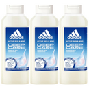 Adidas Deep Care Shower Gel - Hydration Complex, 13.5oz (400ml) (Pack of 3)