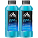 Adidas Cool Down Shower Gel - Wild Mint Essential Oil, 13.5oz 400ml (Pack of 2)
