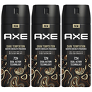 Axe Dark Temptation Smooth Chocolate 72Hr Body Spray Deodorant, 5oz (Pack of 3)
