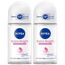 Nivea Extra Bright Radiant & Smooth Antiperspirant Deodorant, 1.7oz (Pack of 2)