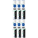 Nivea Fresh Black & White Invisible Anti-Transpirant Spray, 200ml (Pack of 6)
