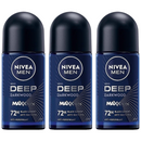 Nivea Men Deep Darkwood Maxx Tech Anti-Perspirant Deodorant, 1.7oz (Pack of 3)