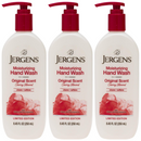Jergens Original Scent Cherry Almond Moisturizing Hand Wash, 8.45oz (Pack of 3)