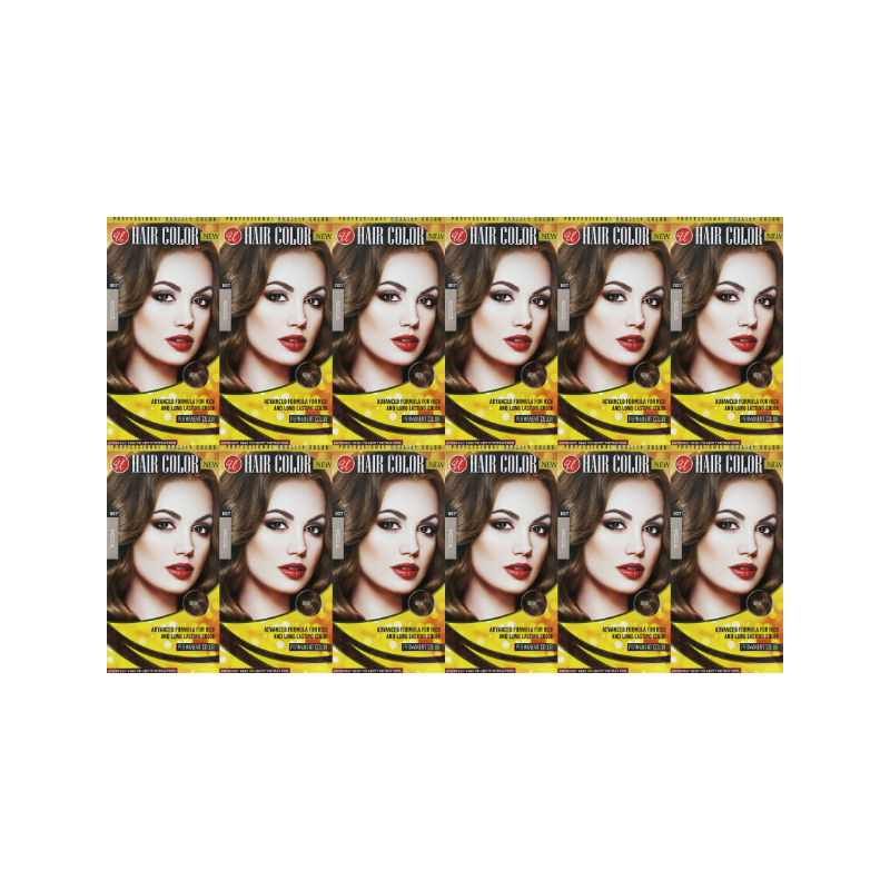 Mocca #007 Permanent Hair Color - Advanced Formula Kit (Pack of 12 ...