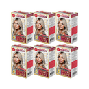 Ash Blonde 7.1 Permanent Hair Color - Premium Advanced Formula Kit (Pack of 6)