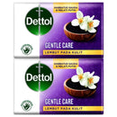 2 Count x Dettol Gentle Care Antibacterial Soap Bar, 3.5oz (100g)
