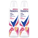 2 Count x Rexona Sexy Bouquet 72 Hour Body Spray Deodorant, 6.7oz (200ml)