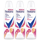 3 Count x Rexona Sexy Bouquet 72 Hour Body Spray Deodorant, 6.7oz (200ml)