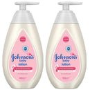 2 Pack x Johnson's Baby Lotion Gentle for Delicate Skin, 16.9 oz (500ml)