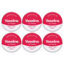 6 Pack x Vaseline Rosy Lips Lip Therapy Tin - Soothes Dry Lips, 20g (0.17oz)