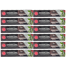 12 Count x 5-in-1 Charcoal Toothpaste Natural Bamboo Activated, 6.5oz (184g)