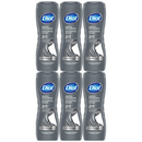 6 Pack x Dial Gentle Exfoliating 2-in-1 Body+Face Wash with Charcoal, 16oz.