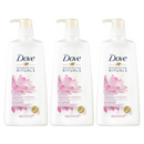 3 Pack x Dove Glowing Ritual Body Lotion Lotus Flower Extract Rice, 16.9oz