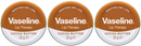 3 Pack x Vaseline Cocoa Butter Lip Therapy Tin Soothes Dry Lips, 20g 0.17oz