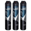 3 Count x Rexona Invisible - 72 Hour Motion Activated Spray, 6.7oz (200ml)