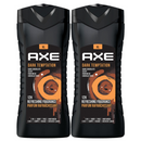 2 Pack x Axe Dark Temptation Dark Chocolate 3-in-1 Body Wash, 13.5oz (400ml)