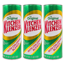 3 Pack x The Original Kitchen Klenzer Powoder with Chlorine Bleach, 21oz.