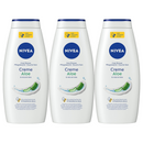 3 Pack x Nivea Creme Aloe & Natural Aloe Body Wash, 22oz. (650ml)