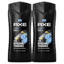 2 Pack x Axe Alaska Ocean Air & Bergamot 3-in-1 Body Wash, 13.5oz (400ml)